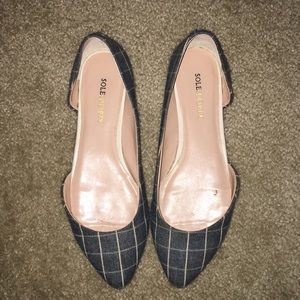 Sole Society Chambray D’orsay flats